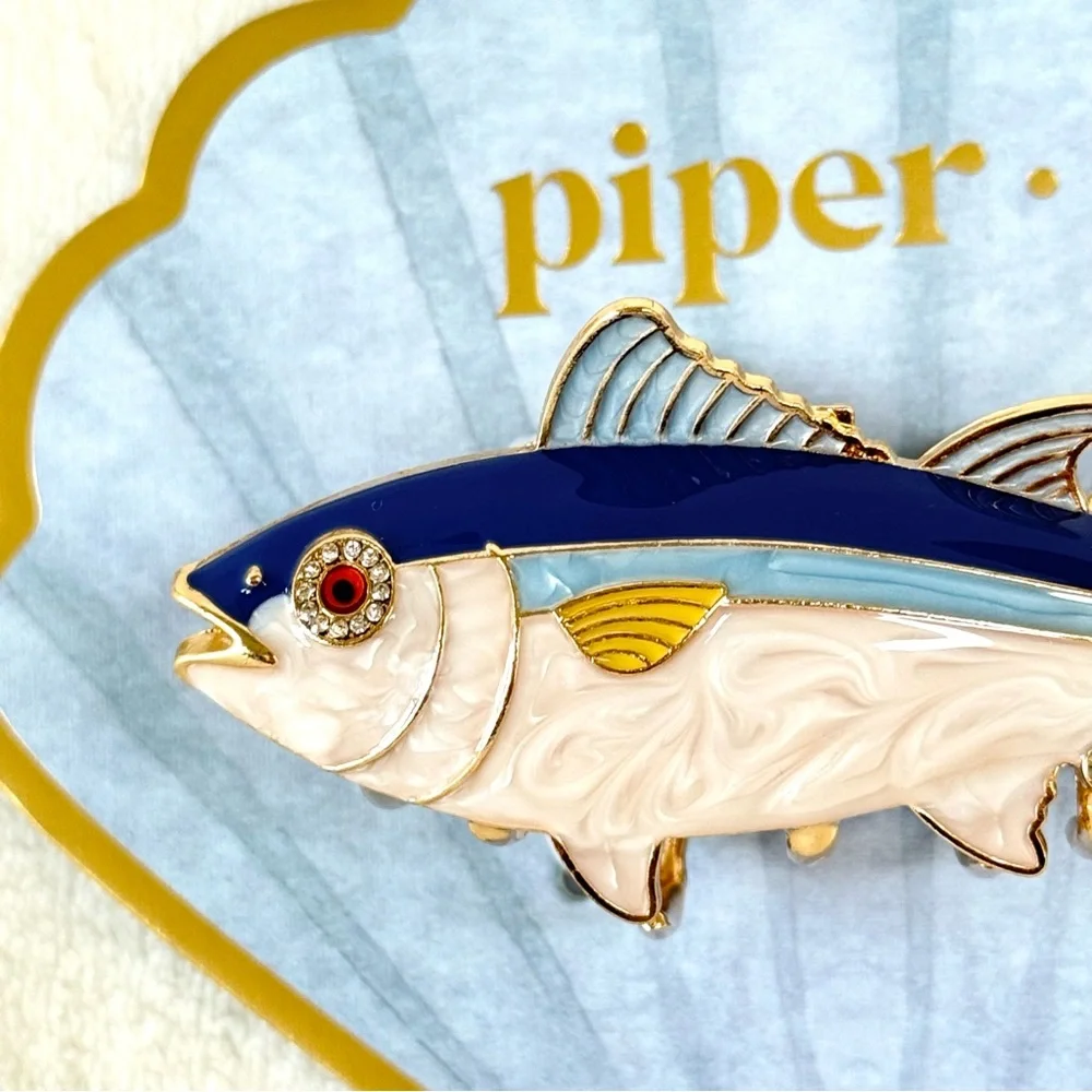 Piper K Yellowfin Tuna Fish Hair Claw Clip